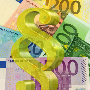 Foto: Paragraph über Euro-Geldscheinen