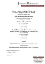 Scan Teilnahmezertifikat